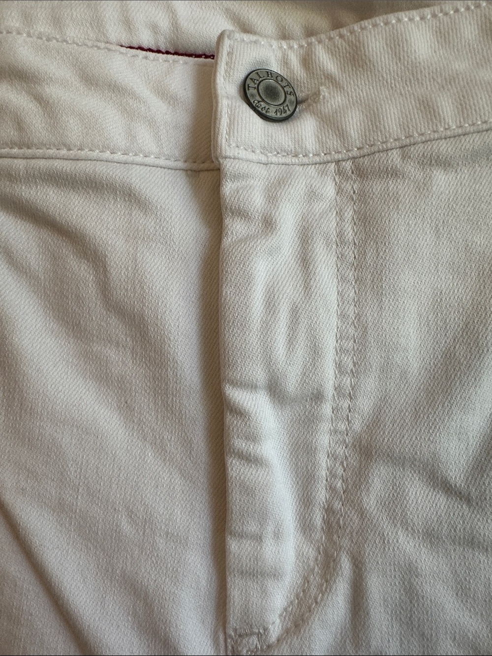 Talbots White Skinny Ankle Jeans with Stretchy Comfort - Picture 6 of 8